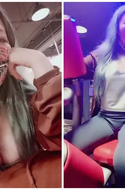 Screenshot 17 from Yiyi’s Raw FC2 Livestream — Innocent Gym Session Turns Explicit