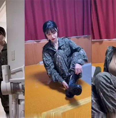 Screenshot 17 from Petite Asian Amateur in Camouflage — B-Cup Beauty Takes POV Creampie
