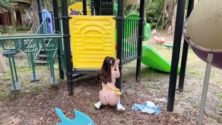 Screenshot 9 from Mo Wu Miao’s Bold Outdoor Solo — Uncensored Asian Amateur in Playground