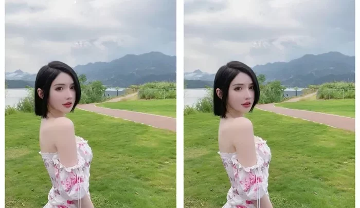 Petite Asian Beauty in Floral Dress — Uncut Solo Masturbation with Face Fully Visible のスクリーンショット 1