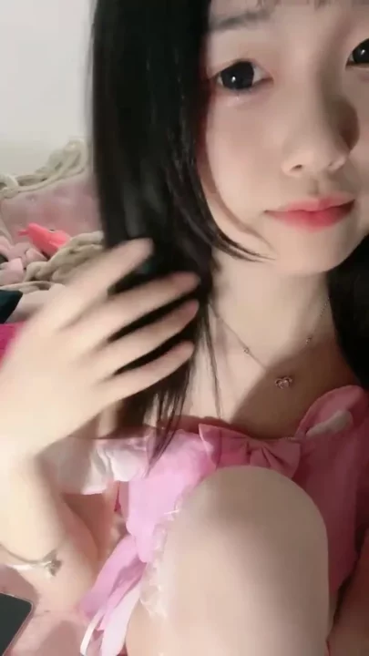 Screenshot 19 from Yuyu’s Solo Tease — Pink Lingerie & Cozy Cardigan in Bedroom Self-Shoot