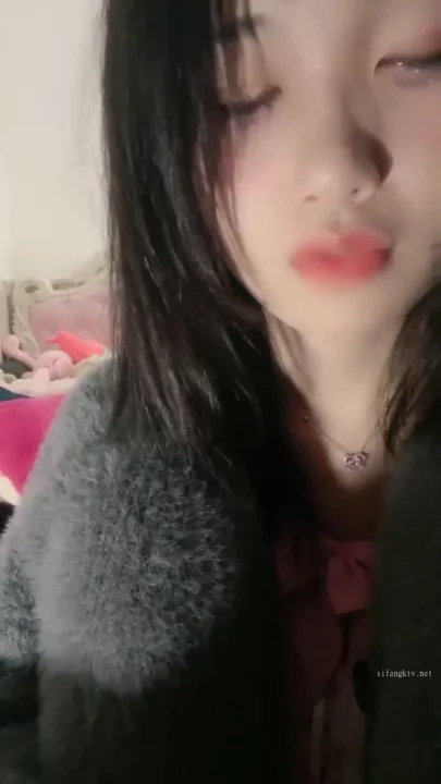 Screenshot 24 from Yuyu’s Solo Tease — Pink Lingerie & Cozy Cardigan in Bedroom Self-Shoot