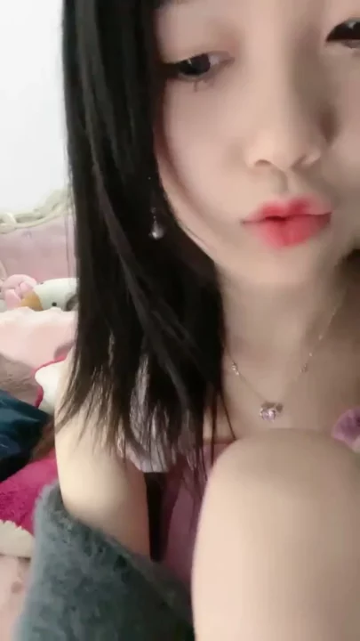 Screenshot 4 from Yuyu’s Solo Tease — Pink Lingerie & Cozy Cardigan in Bedroom Self-Shoot