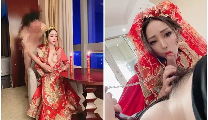 Tu Tu’s Red Wedding Dress Fantasy — FC2 POV Creampie & Deepthroat Session [PPV-49657]