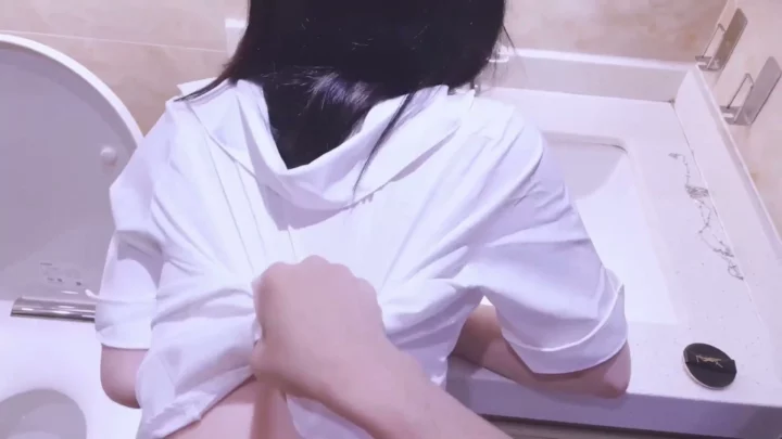 Screenshot 8 from POV Interracial Fuck — Petite Asian in Black Stockings Takes Hardcore Action