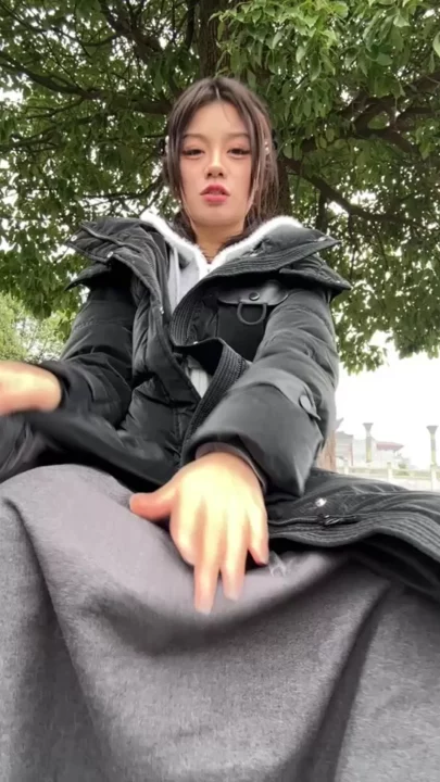 Screenshot 15 from Petite Asian Amateur Outdoor Solo Action — Skirt Lifted for Dildo Play