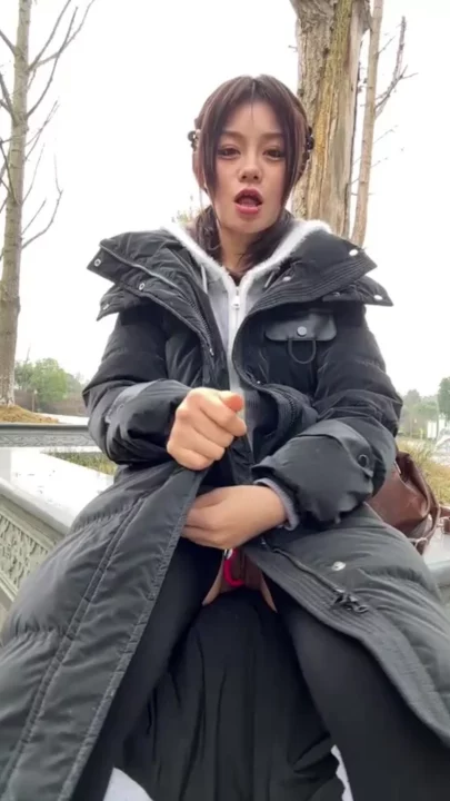 Screenshot 16 from Petite Asian Amateur Outdoor Solo Action — Skirt Lifted for Dildo Play