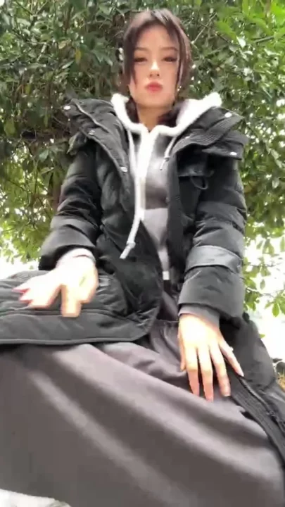 Screenshot 6 from Petite Asian Amateur Outdoor Solo Action — Skirt Lifted for Dildo Play