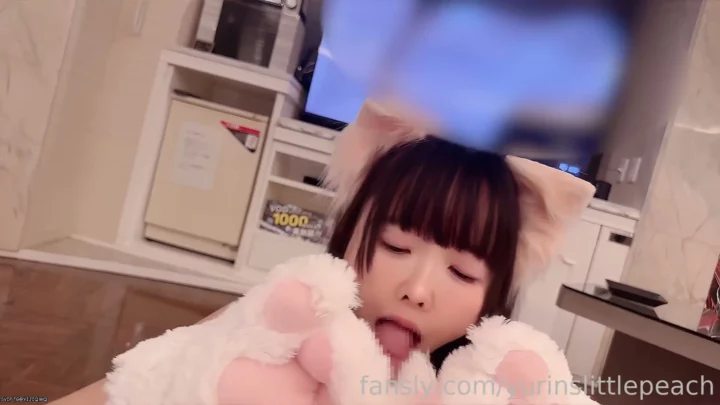 Screenshot 3 from Cosplay Cat-Ear Livestream: Petite Asian FC2-PPV Amateur Anal Toy Fantasy
