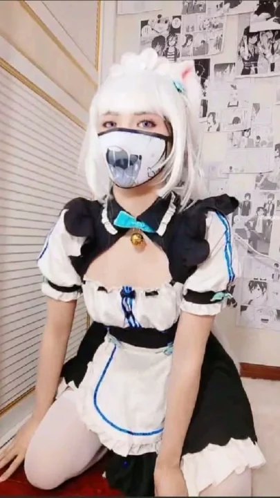 Masked Maid Takes Creampie in FC2 PPV Amateur POV — Petite Cosplay with Stockings [FC2-PPV-51632] のスクリーンショット 15