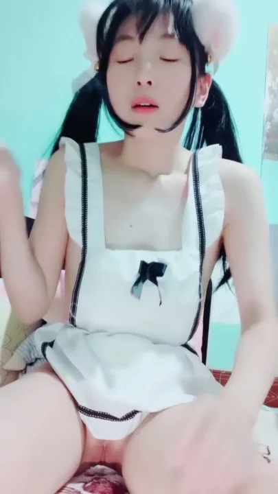 Screenshot 10 from POV Solo Session with Twintail Maid — Stockings & Glass Toy Action
