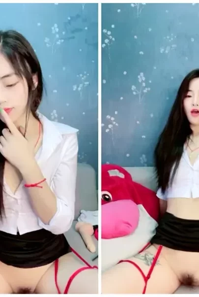 Screenshot 17 from Japanese POV Uncensored — Red Lingerie Stockings and Toy Play