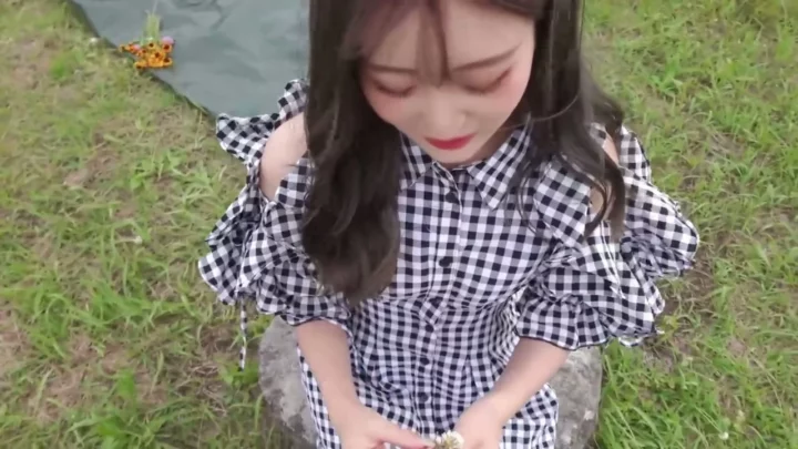 Screenshot 1 from Uncensored Japanese Outdoor Fuck — Timid Asian Babe Takes It Hard on Grass