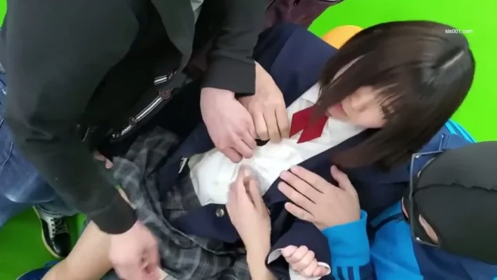 Screenshot 2 from Uniformed Japanese Schoolgirl Takes Multiple Creampies in Hardcore Gangbang POV
