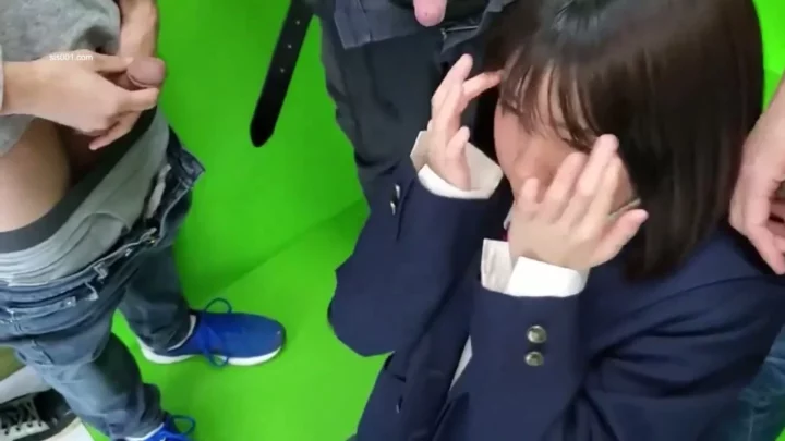 Screenshot 6 from Uniformed Japanese Schoolgirl Takes Multiple Creampies in Hardcore Gangbang POV