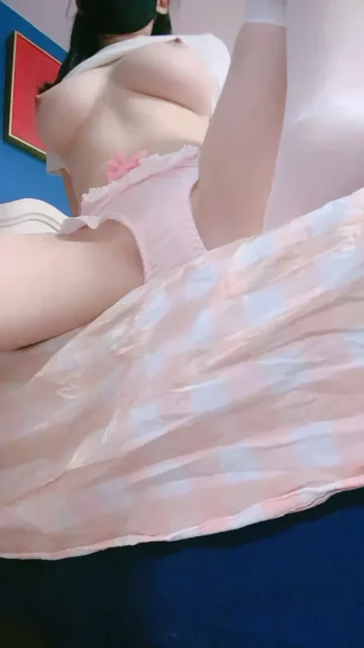 Screenshot 14 from Shanshan’s Intimate Solo Session — Petite Asian in Pink Lingerie