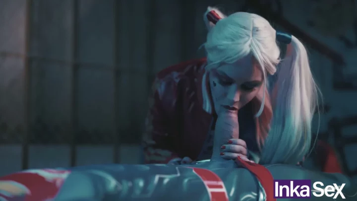 Screenshot 3 from Doudou Dressed as Harley Quinn Takes a Messy Facial in This Raw FC2 POV Scene
