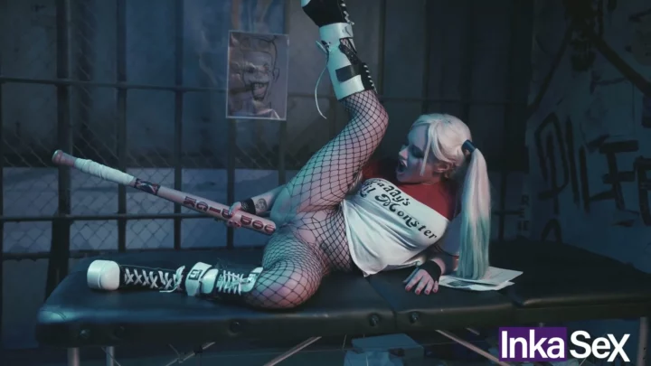 Screenshot 14 from Doudou Dressed as Harley Quinn Takes a Messy Facial in This Raw FC2 POV Scene