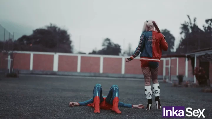 Screenshot 2 from Doudou Dressed as Harley Quinn Takes a Messy Facial in This Raw FC2 POV Scene