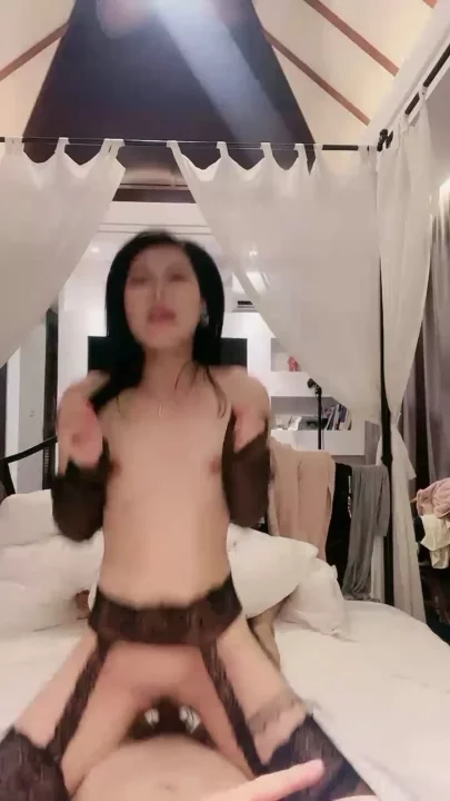 Screenshot 7 from Lingerie-Clad Asian Babe Delivers Intense POV Creampie Action