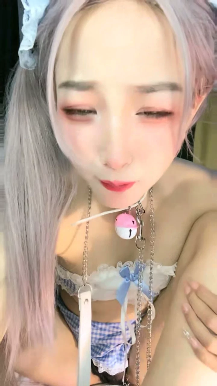 Play video: Asian Twintail Beauty in Lingerie — Face-Shown POV Dildo Play