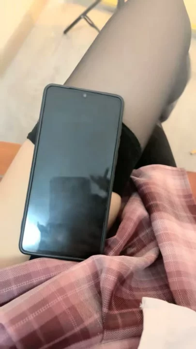 Screenshot 6 from Glasses-Wearing Asian Livestreamer in Schoolgirl Outfit Plays with Dildo — Petite Amateur POV