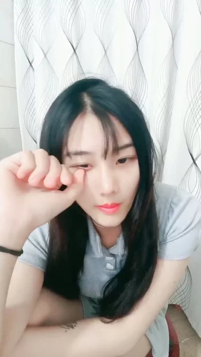 Screenshot 11 from Petite Asian Model in Gray Outfit — Bedroom POV Pose Shoot