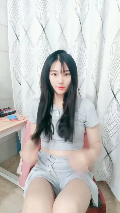 Screenshot 12 from Petite Asian Model in Gray Outfit — Bedroom POV Pose Shoot