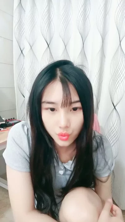 Screenshot 16 from Petite Asian Model in Gray Outfit — Bedroom POV Pose Shoot