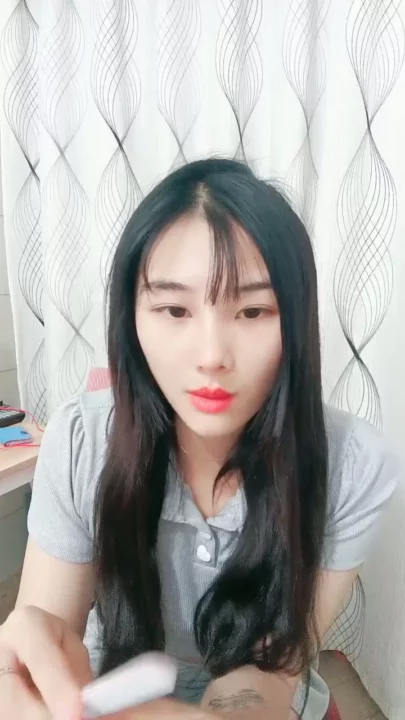 Screenshot 6 from Petite Asian Model in Gray Outfit — Bedroom POV Pose Shoot