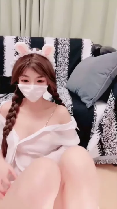 Screenshot 3 from East Asian Solo Pleasure Session — Masked Bunny Girl with Toy Play