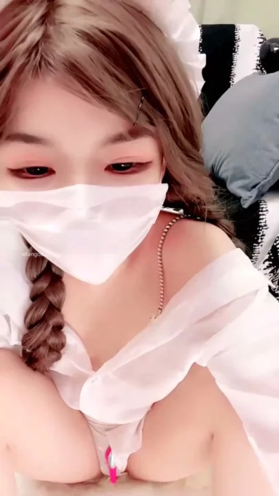 Screenshot 4 from East Asian Solo Pleasure Session — Masked Bunny Girl with Toy Play