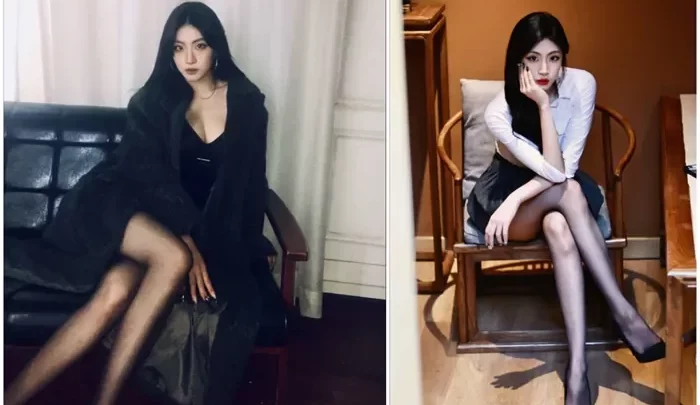 Screenshot 1 from Exclusive Livestream: Asian Beauty Unveils Face While Teasing Herself — Stockings & Lingerie