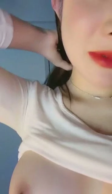 Screenshot 4 from Petite Asian Cam Girl Teases Wet Pussy Live — Pink Dildo and Bold Red Lips