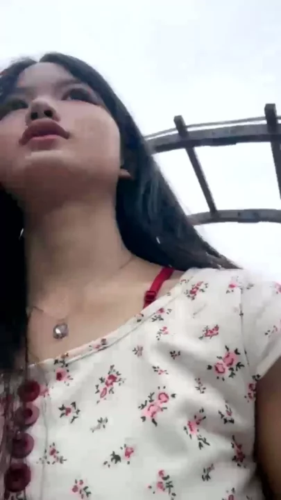 Screenshot 28 from Amateur Asian Solo Play Under Sunlight — Garden Tease in Cartoon Outfit