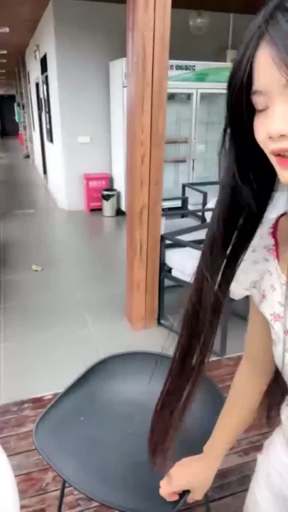 Screenshot 30 from Amateur Asian Solo Play Under Sunlight — Garden Tease in Cartoon Outfit