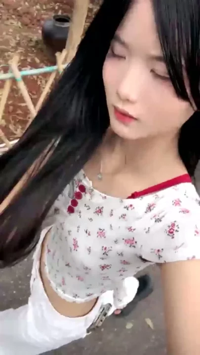 Screenshot 32 from Amateur Asian Solo Play Under Sunlight — Garden Tease in Cartoon Outfit