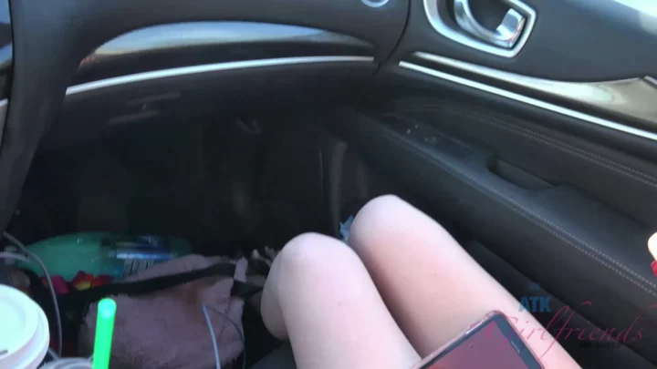 Screenshot 10 from Blonde Euro Amateur POV — Raw Car and Bedroom Solo Action with Scenic Views