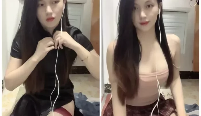 Self-Shot Solo Masturbation — Petite Asian in Red Lingerie with Dildo Play, Face Revealed のスクリーンショット 1