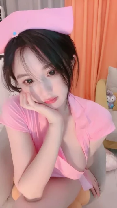 Screenshot 6 from Petite Japanese Nurse in Pink Lingerie Teases with Dildo Play — FC2-PPV Solo Scene