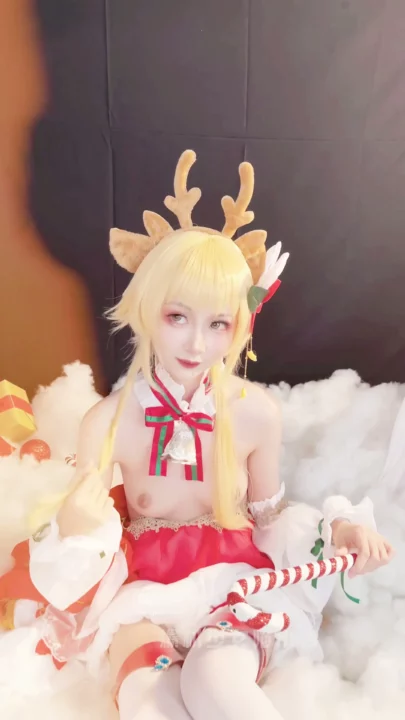 Screenshot 8 from FC2-PPV-XXXXXXX – Slim Asian Babe in Festive Lingerie Solo Toy Play POV