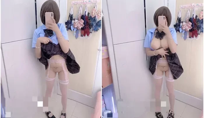 Screenshot 2 from JAV Lesbian POV — Curvy Maid and Slim Schoolgirl Squirting in Bed
