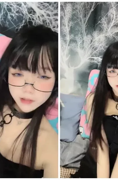 Screenshot 17 from Slim Amateur in Black Lingerie and Choker — Intense Japanese POV Creampie