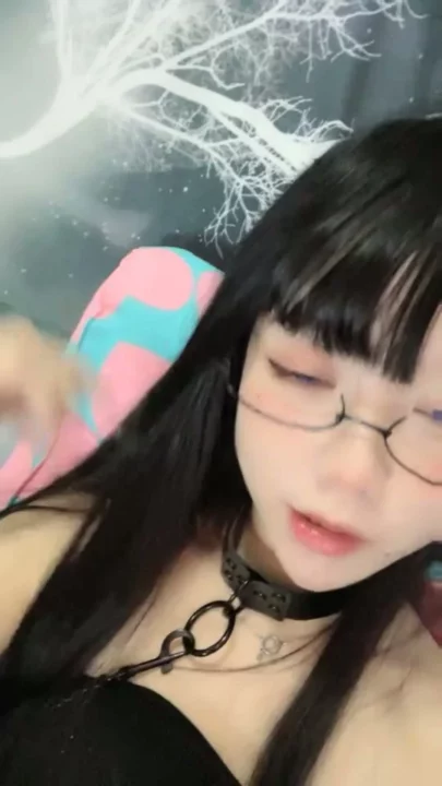 Screenshot 5 from Slim Amateur in Black Lingerie and Choker — Intense Japanese POV Creampie