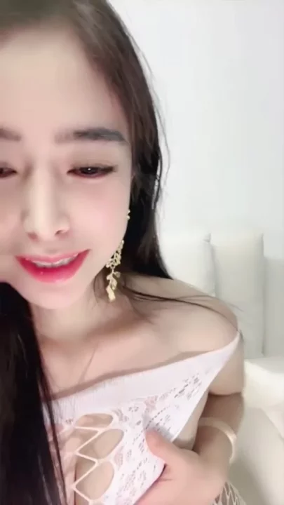 Screenshot 2 from Sensual Japanese Solo Tease — Off-Shoulder Lace Top with Full Face Reveal