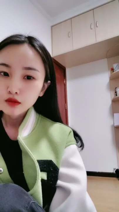 Screenshot 2 from Solo Asian Beauty Models Varsity Jackets in Dorm Room Tease