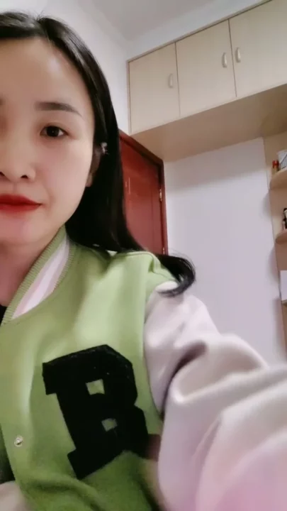 Screenshot 3 from Solo Asian Beauty Models Varsity Jackets in Dorm Room Tease