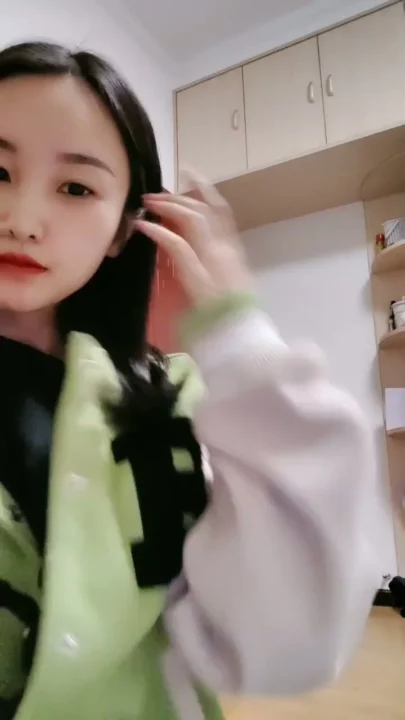 Screenshot 5 from Solo Asian Beauty Models Varsity Jackets in Dorm Room Tease