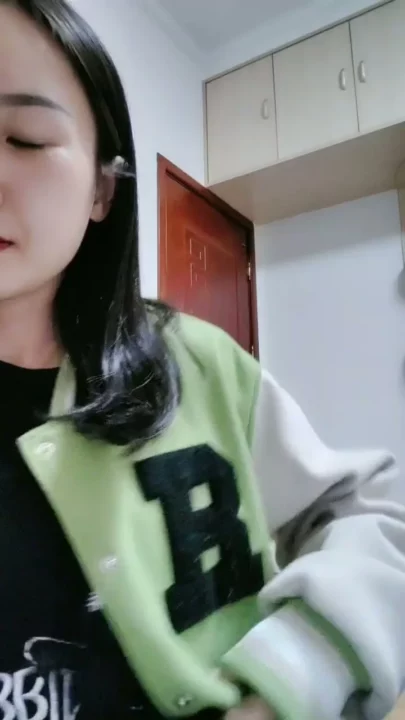 Screenshot 9 from Solo Asian Beauty Models Varsity Jackets in Dorm Room Tease