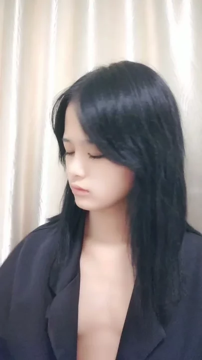 Screenshot 4 from Petite Asian Solo Play — Uncut Nude Display with Intense Gaze